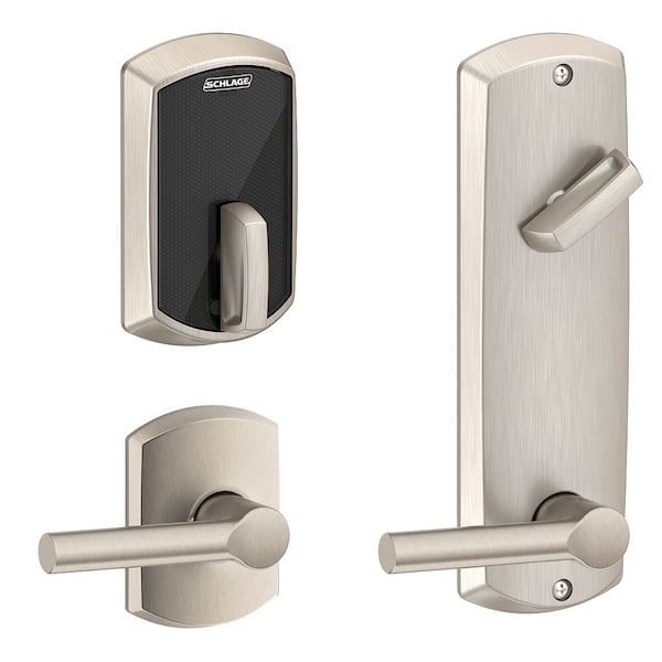 Grade 2 Electric Deadbolt Lock, Includes Touchless, Bluetooth Smart Reader, Keyless, No Cylinder Ove